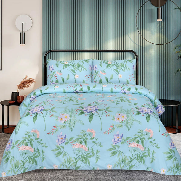 Zintra Printed Bed Sheet Set – King Size
