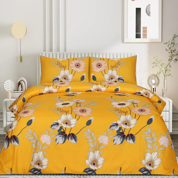 Brettly Printed Bed Sheet Set – King Size