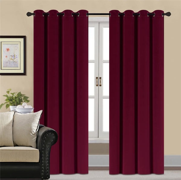 Premium Velvet Curtain for Bedrooms & Living Rooms - Maroon