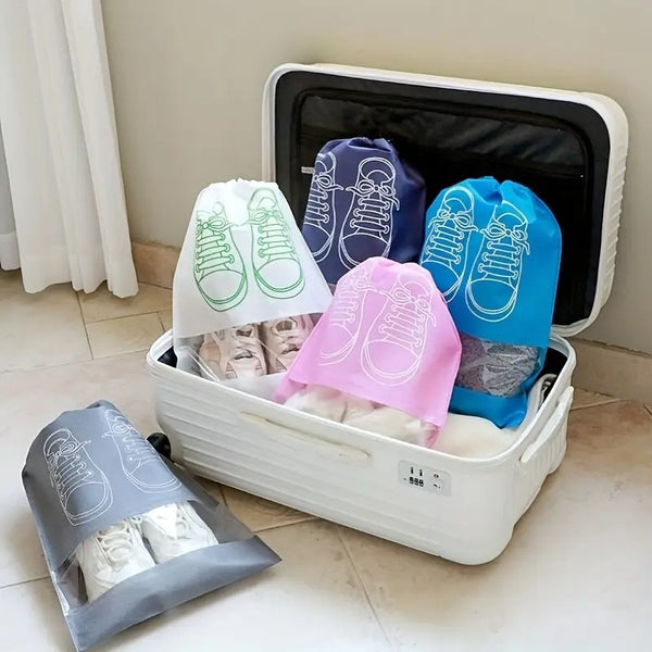 Clutter Cure - Dust Free Drawstring Shoe Storage / Travel Pouch