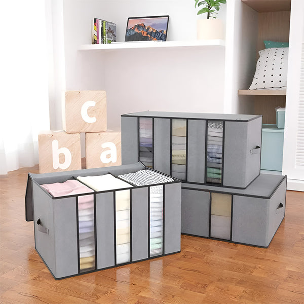 Clutter Freedom - 3 Sections Large Capacity Clothes Storage Bag
