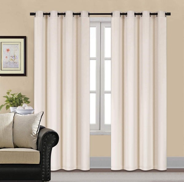 Premium Velvet Curtain for Bedrooms & Living Rooms - White
